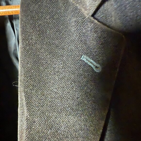 Giorgio Armani Le Collezioni Black Blazer Sportscoat 100% Cotton Size 46 - Picture 8 of 9